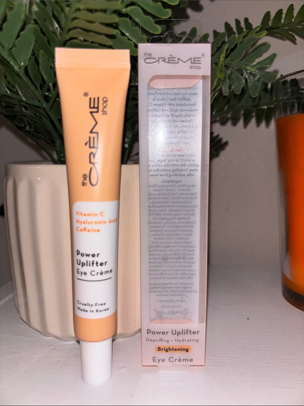 The crème shop power uplifted brightening eye serum 20ML new in box.